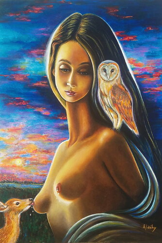 TRÊVE DE LA NUIT by Aldehy, Painting for Sale on Singulart