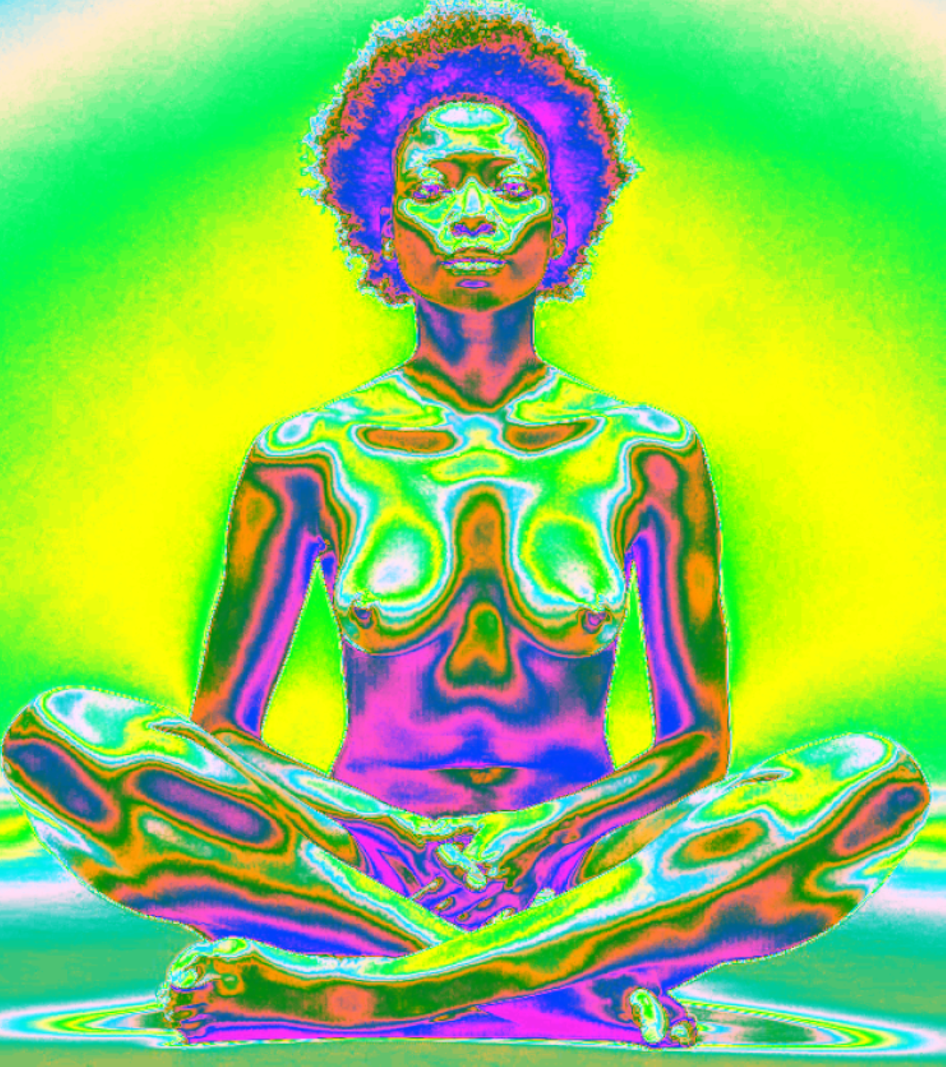 VERTE IDÉE   -     ( création numérique ) "NFT Digital Art" Aldehy Druck zu verkaufen