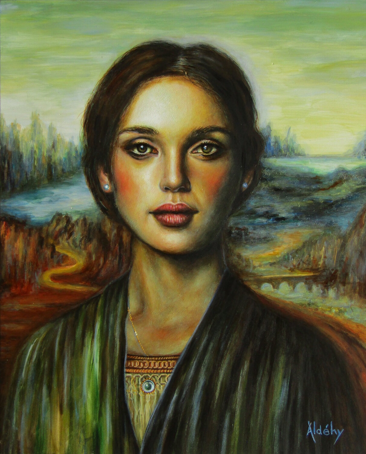 SORTIE DE L'OMBRE - Giula Del Giocondo. Aldehy Peinture originale à vendre