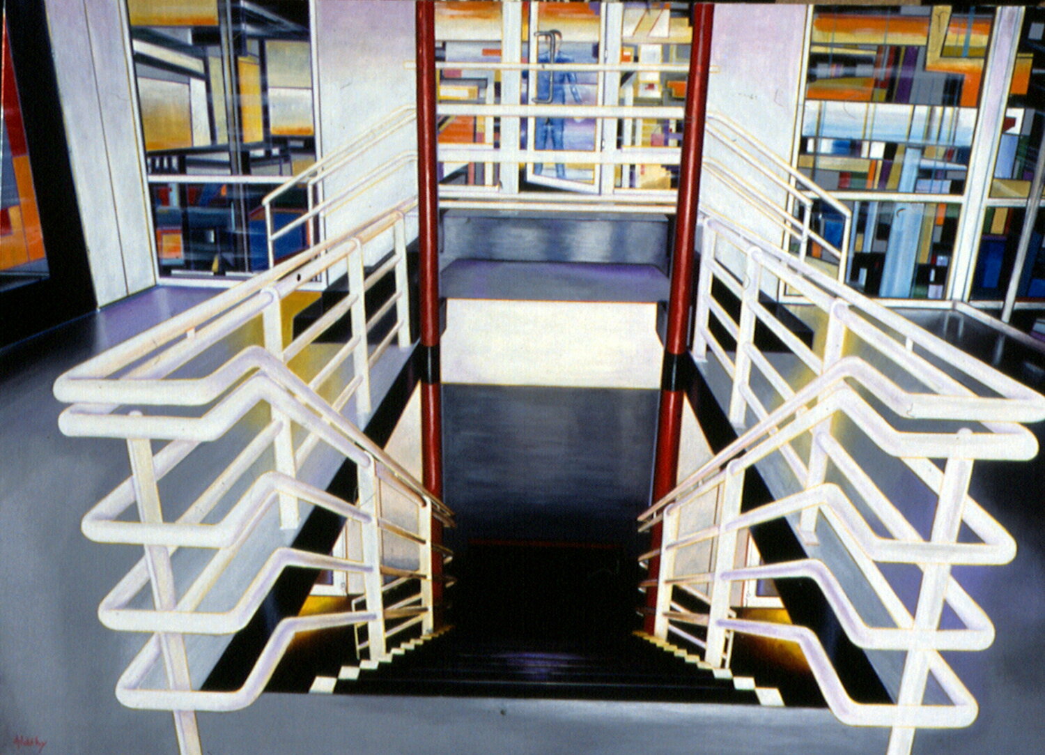 L'escalier - SNECMA. Aldehy