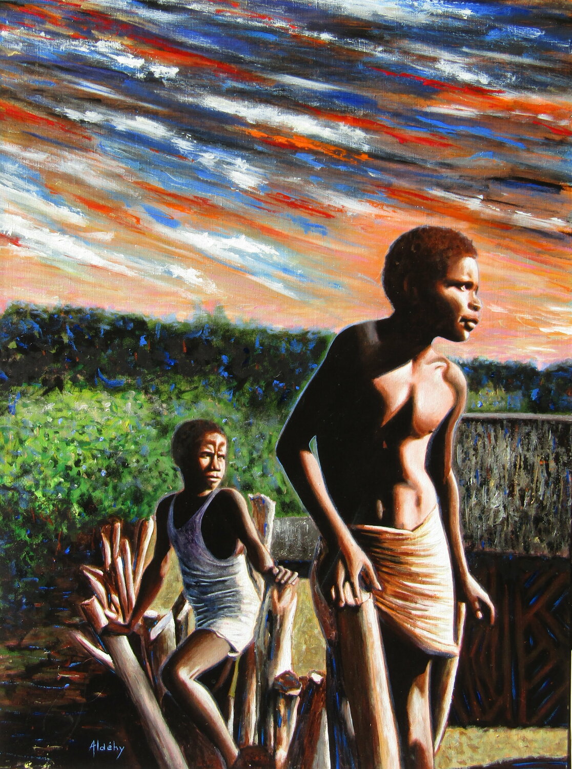 Ils arrivent - Saut du Gaul - Vanuatu. Aldehy