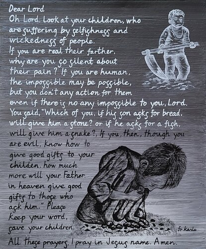 the prayer of karis6 von Karis Kim, Malerei kaufen auf Singulart