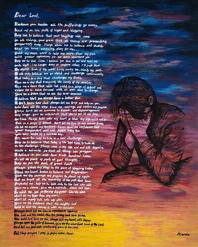 the prayer of karis2 by Karis Kim, Painting for Sale on Singulart
