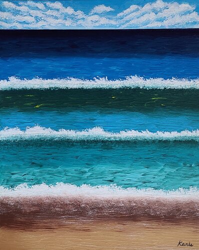 ocean alive4 di Karis Kim, Pittura in vendita su Singulart