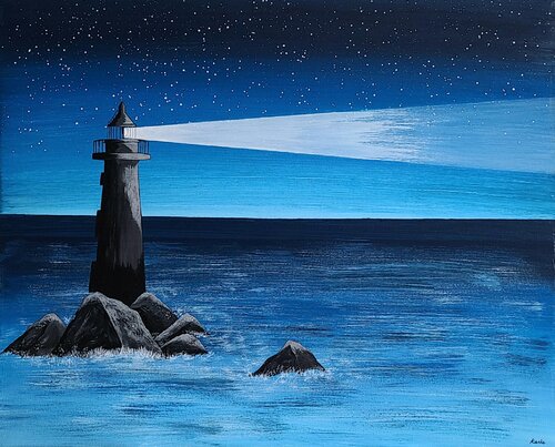 lighthouse1 di Karis Kim, Pittura in vendita su Singulart
