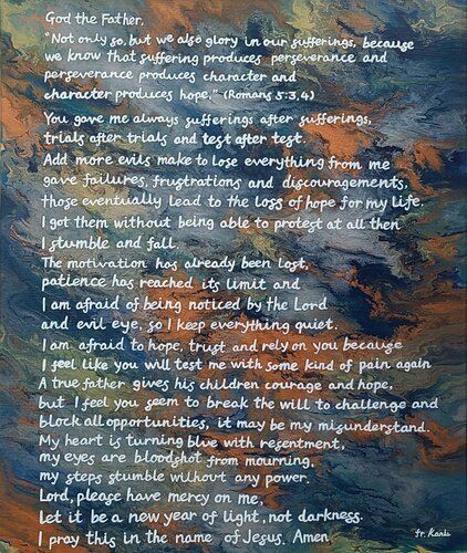 the prayer of karis9 de Karis Kim, Pintura a la venta en Singulart