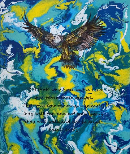 Isaiah 40:31 van Karis Kim, Schilderij te koop op Singulart
