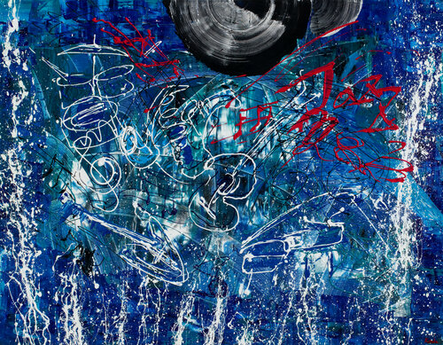 rhythm and blues (R&B) von Karis Kim, Malerei kaufen auf Singulart