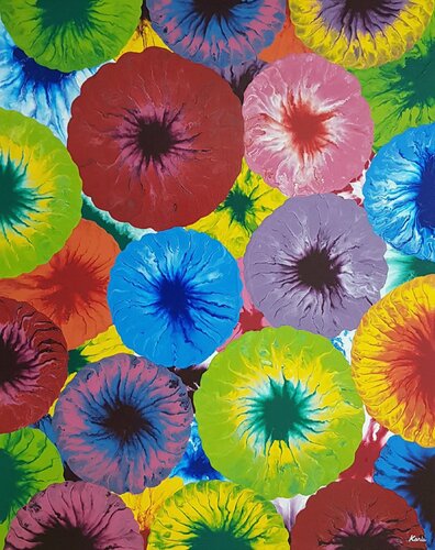 floral world1 van Karis Kim, Schilderij te koop op Singulart