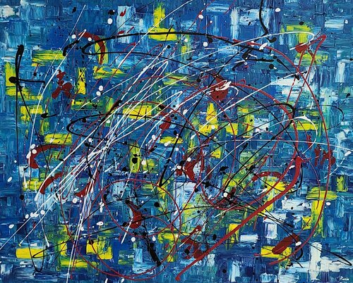 blue moon von Karis Kim, Malerei kaufen auf Singulart