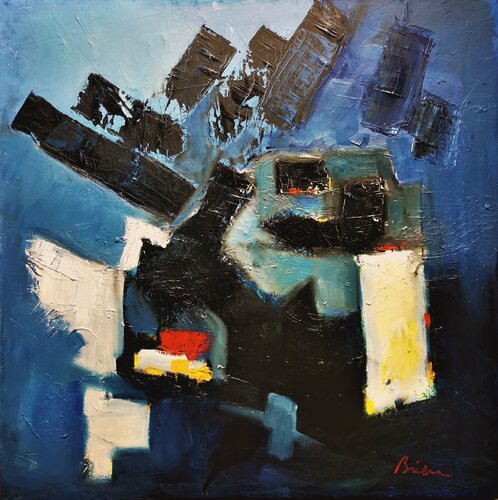 Bleus à l'âme von Patrick Briere, Malerei kaufen auf Singulart