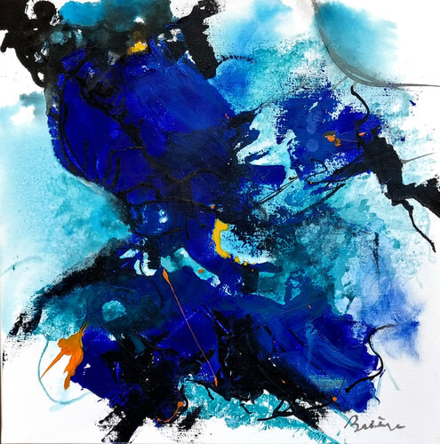 Deep blue night von Patrick Briere, Malerei kaufen auf Singulart