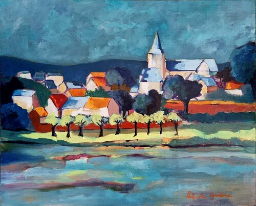 Pouilly sur Loire di Patrick Briere, Pittura in vendita su Singulart