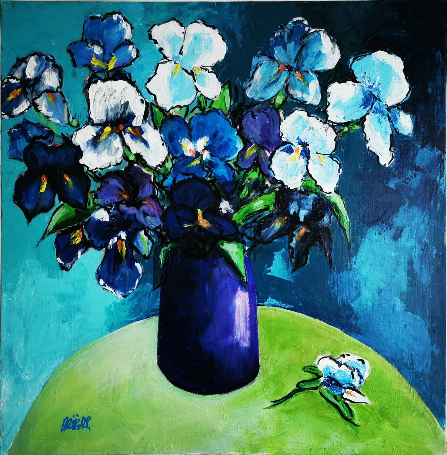 Bouquet bleu Patrick Briere