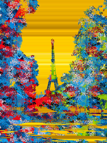 Tour Eiffel 1 by Acrymx, Digital for Sale on Singulart