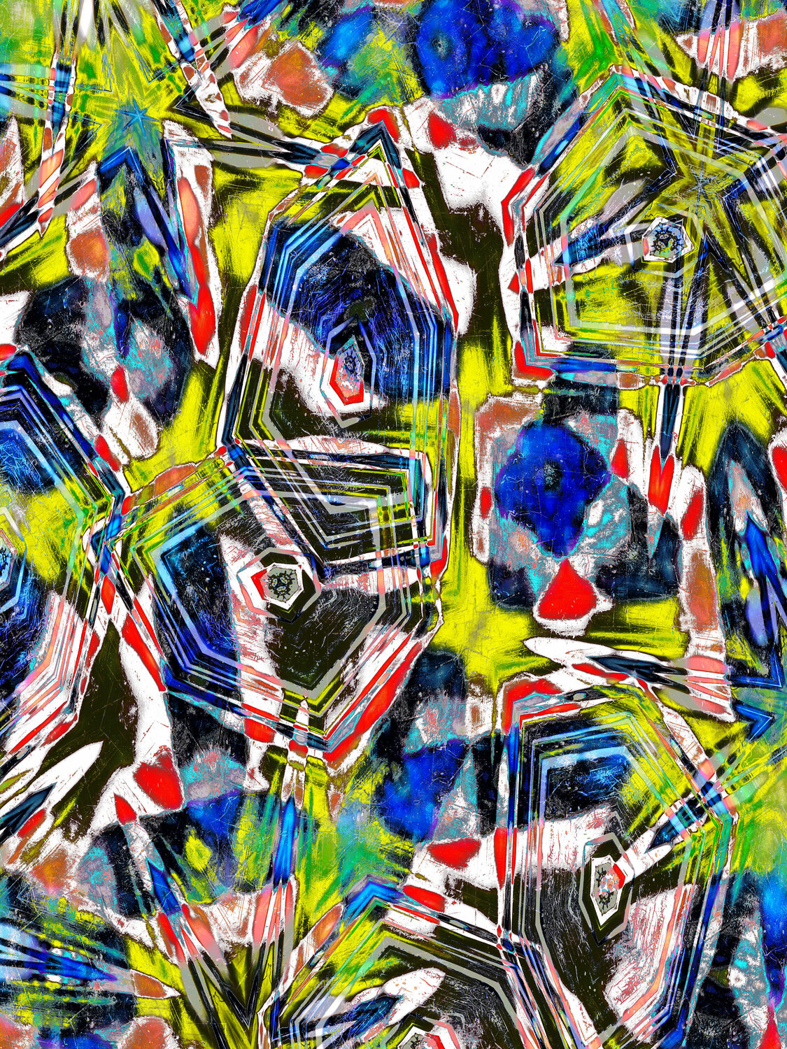 Slices Of Comp 1 - 80 cm x 60 cm Acrymx