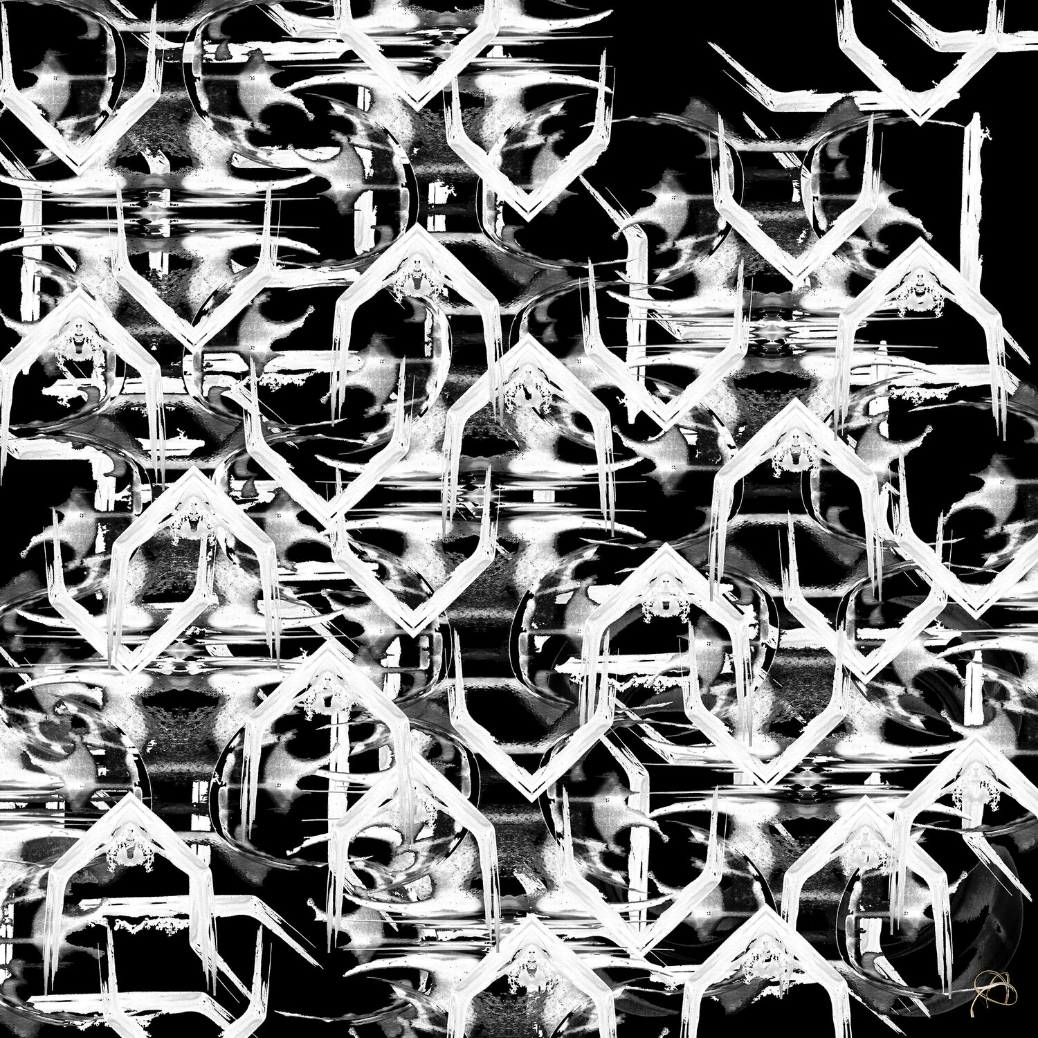 About Water 12 B&W Acrymx