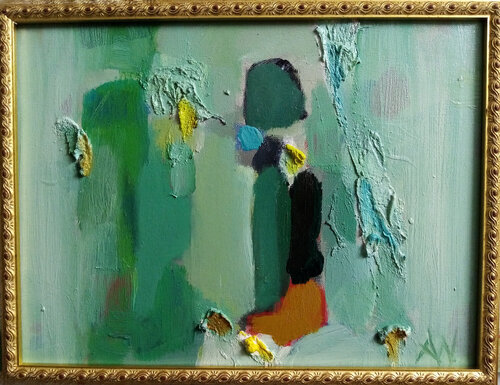 ABSTRAKT IN GRÜNE de Alexander Wotschel, Pintura a la venta en Singulart