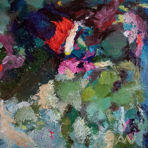 ABSTRACT IN EINEM QUADRAT by Alexander Wotschel, Painting for Sale on Singulart