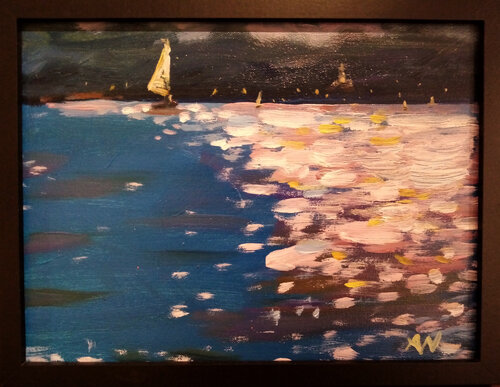 DER SORPESEE IN SUNDERN von Alexander Wotschel, Malerei kaufen auf Singulart