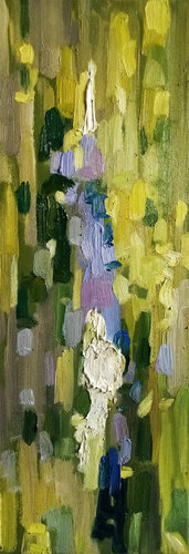 Abstrakt mit Weißen Fleck van Alexander Wotschel, Schilderij te koop op Singulart