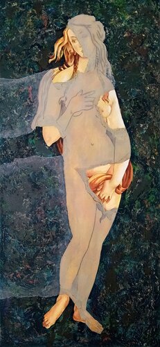 Mein geliebter Botticelli van Alexander Wotschel, Schilderij te koop op Singulart