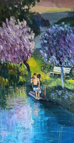 Am Teich by Alexander Wotschel, 絵画 for Sale on Singulart