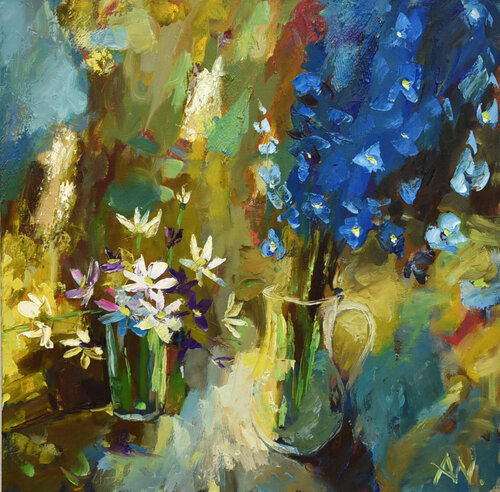 " Stilleben - Blümen " von Alexander Wotschel, Malerei kaufen auf Singulart
