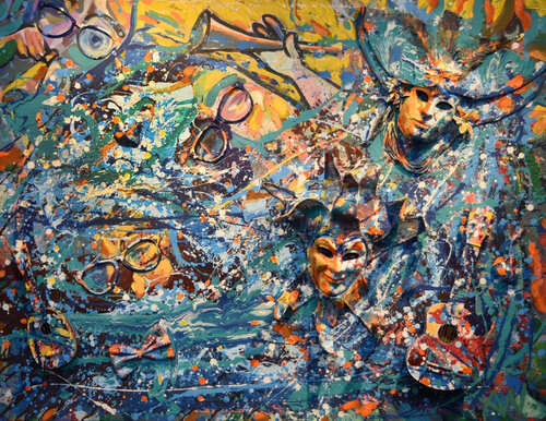 Bild heist  " Karneval " van Alexander Wotschel, Schilderij te koop op Singulart