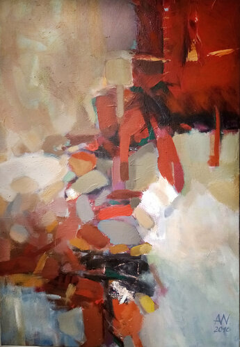 "Portrait - Abstrakt" de Alexander Wotschel, Pintura a la venta en Singulart