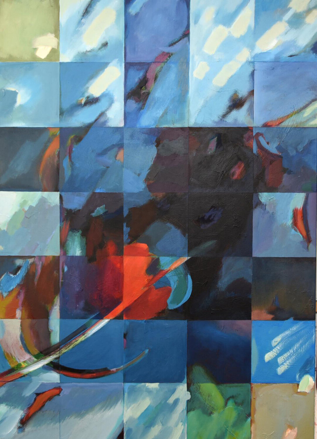 "Abstrakt im Blau" Alexander Wotschel