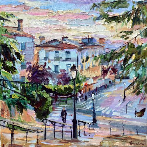 Etude du Montmartre par Olga Novokhatska, Peinture en vente sur Singulart