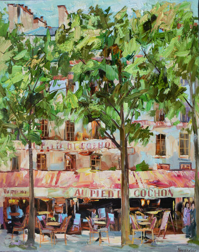 Au pied de cochon par Olga Novokhatska, Peinture en vente sur Singulart