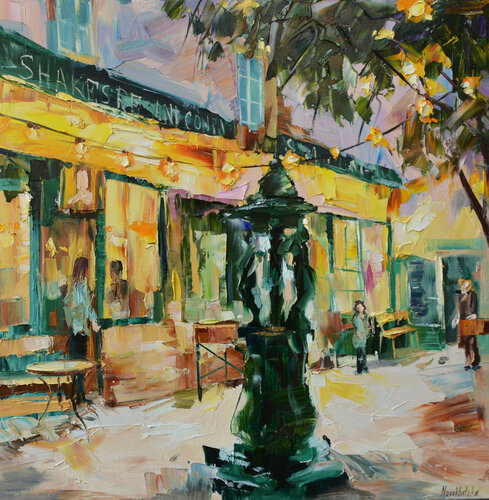 Shakespeare & Company II par Olga Novokhatska, Peinture en vente sur Singulart