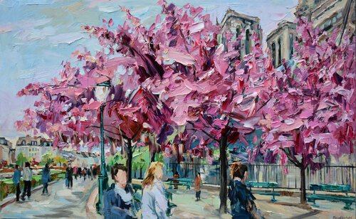 Jardin de Notre Dame di Olga Novokhatska, Pittura in vendita su Singulart
