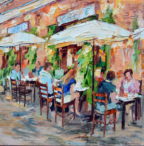 Café en Italie II Olga Novokhatska