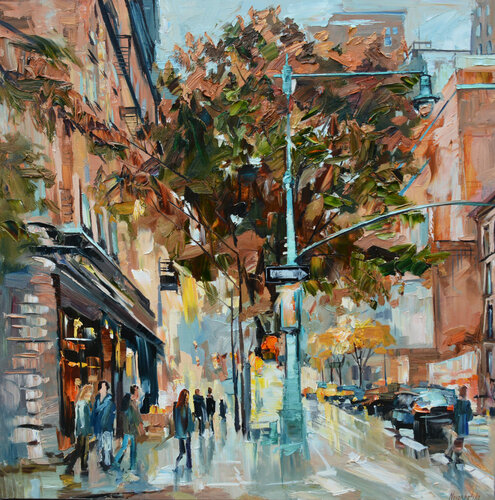 New-York après la pluie di Olga Novokhatska, Pittura in vendita su Singulart