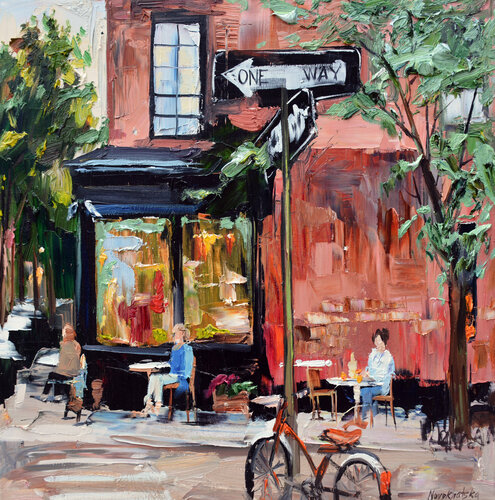 Un matin au café Olga Novokhatska