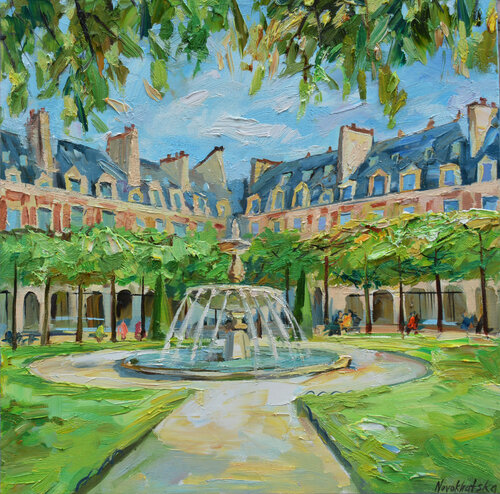 Place des Vosges di Olga Novokhatska, Pittura in vendita su Singulart