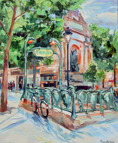 Soleil à Paris par Olga Novokhatska, Peinture en vente sur Singulart