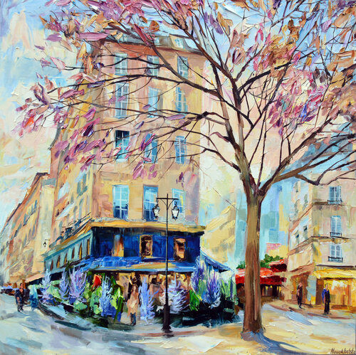 Carrefour de l'Odéon par Olga Novokhatska, Peinture en vente sur Singulart