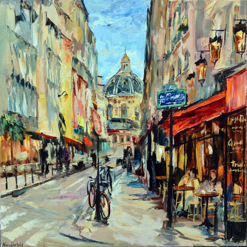 Rue Mazarine di Olga Novokhatska, Pittura in vendita su Singulart