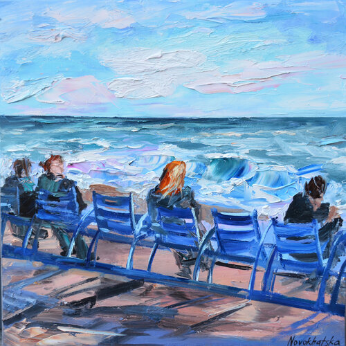 Les chaises bleues de Nice Olga Novokhatska