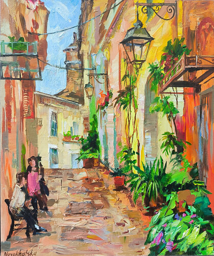 Ville italienne di Olga Novokhatska, Pittura in vendita su Singulart