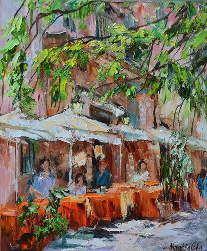 Petite rue de Rome par Olga Novokhatska, Peinture en vente sur Singulart