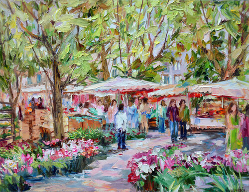 Marché à Uzes Olga Novokhatska