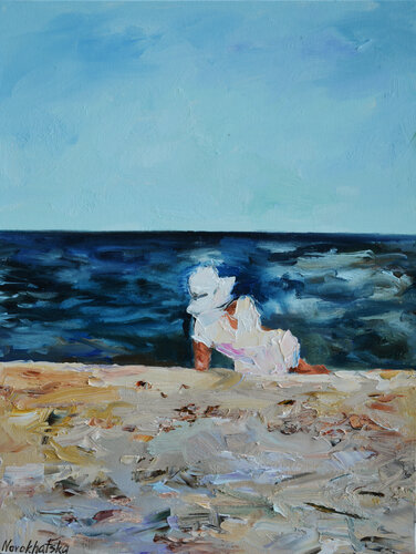 Au bord de la mer par Olga Novokhatska, Peinture en vente sur Singulart