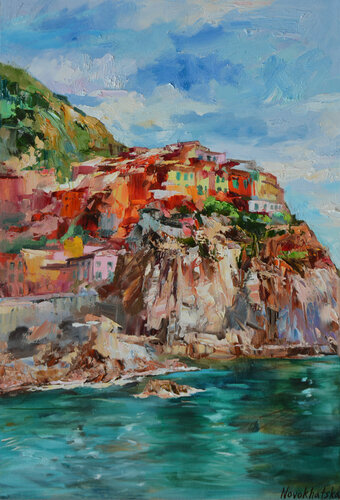 Manarola di Olga Novokhatska, Pittura in vendita su Singulart