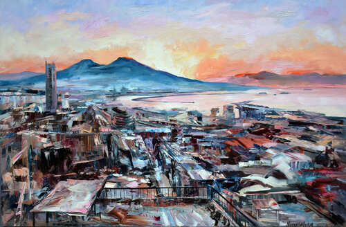 Vue de Naples di Olga Novokhatska, Pittura in vendita su Singulart