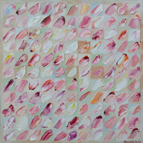 Rangée de pétales de Olga Novokhatska, Pintura a la venta en Singulart